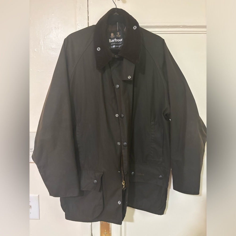 Barely worn Barbour Jacket size XL. Great condition no tears or stains.